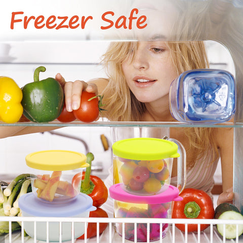 LUVCOSY 4-pack lid set reduces clutter while covering Pyrex bowls.