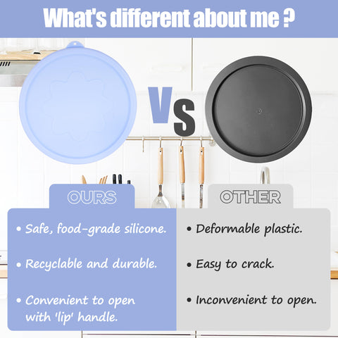 LUVCOSY freezer safe lids help preserve leftovers longer
