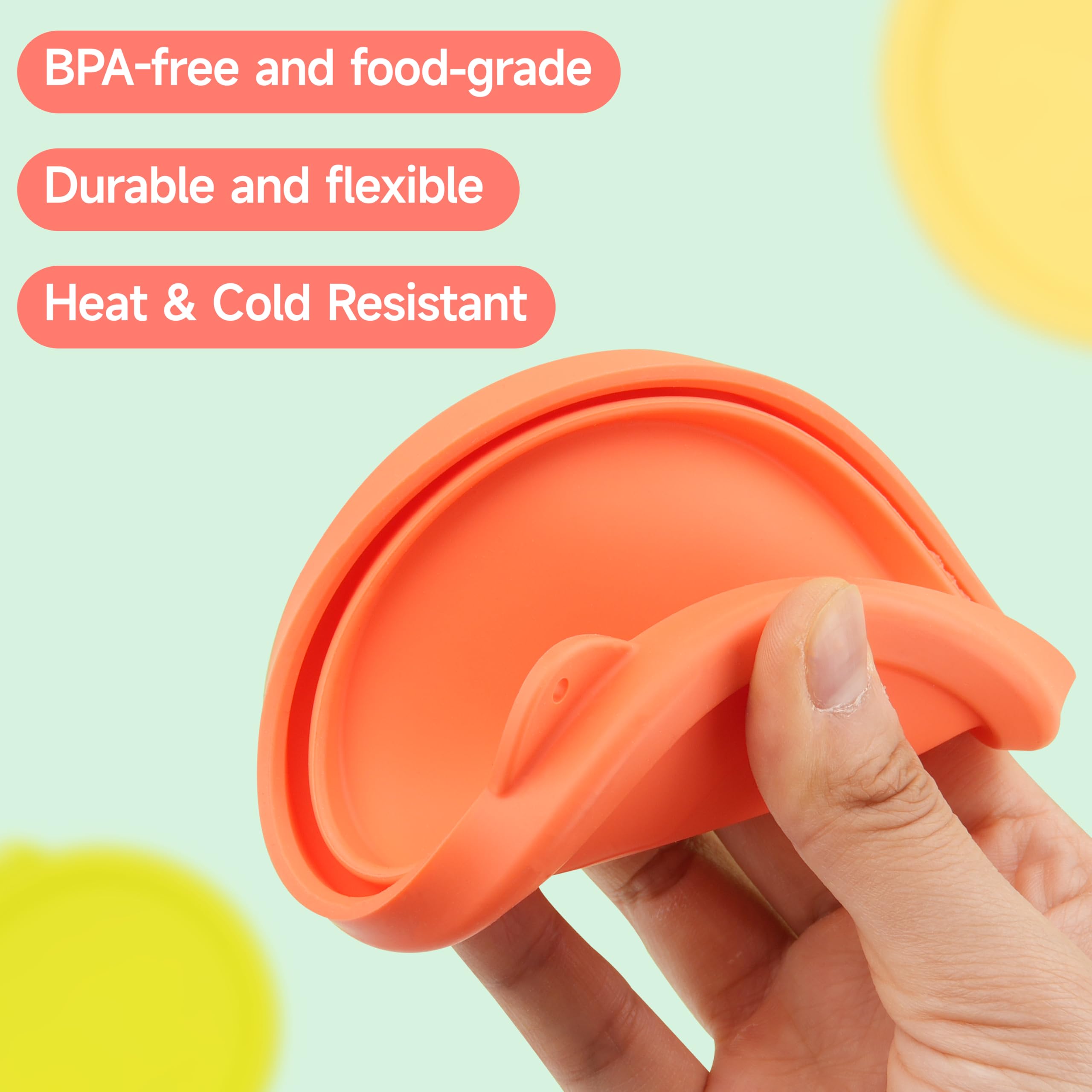 LUVCOSY leak-proof lid fits Anchor Hocking bowls tightly to prevent spills.