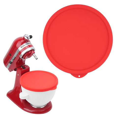 LUVCOSY silicone lid fits 2-quart KitchenAid bowl for leakproof storage