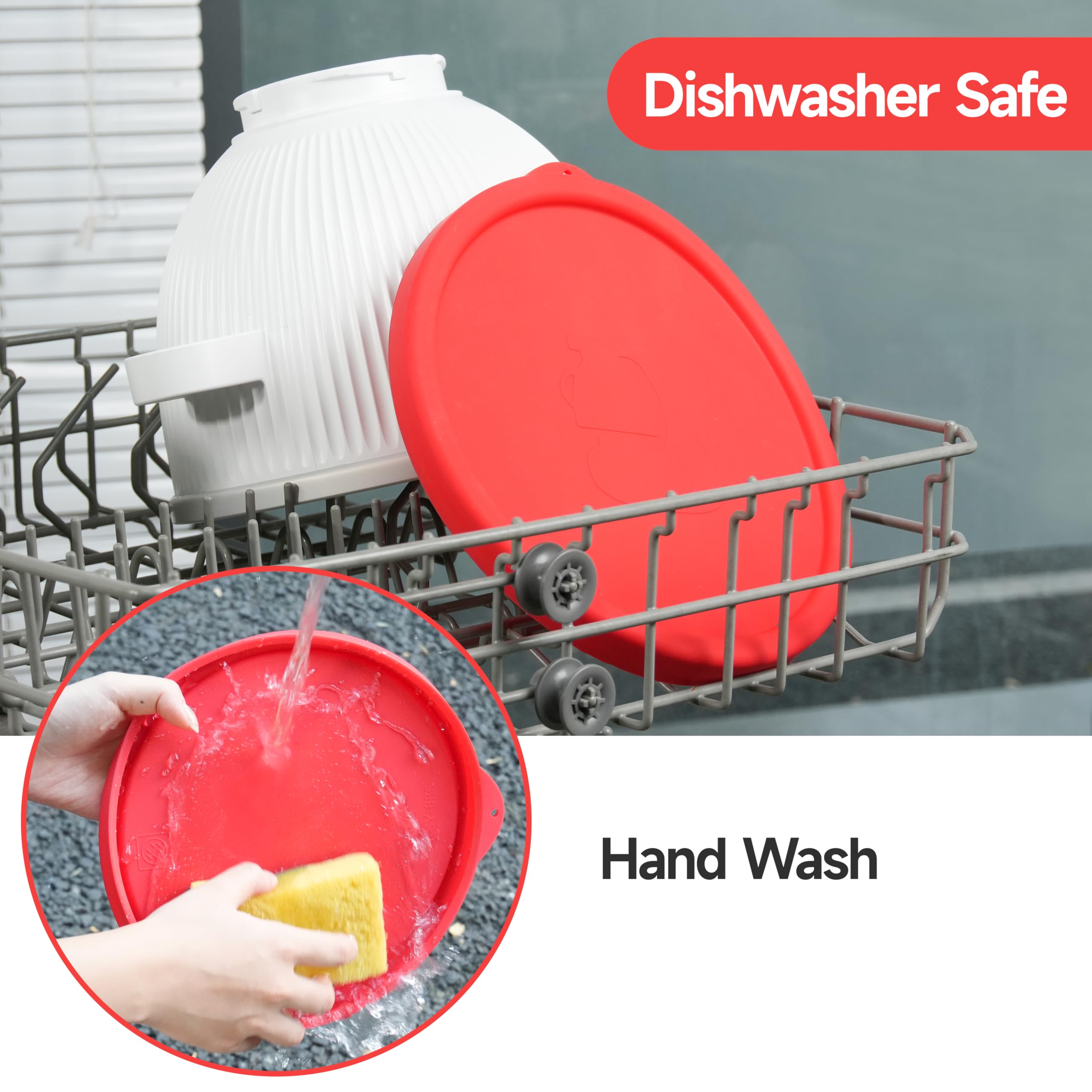 LUVCOSY lid compatible with KitchenAid 2-quart bowl for direct storage