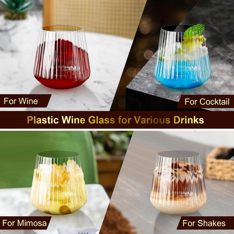 Shatterproof wine cups from Lueumxc, confident handling at gatherings.