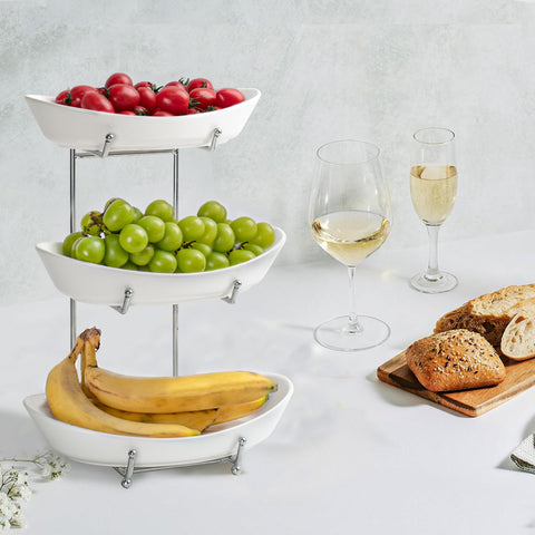 LUFILUFI sturdy metal stand supports bowls for secure display