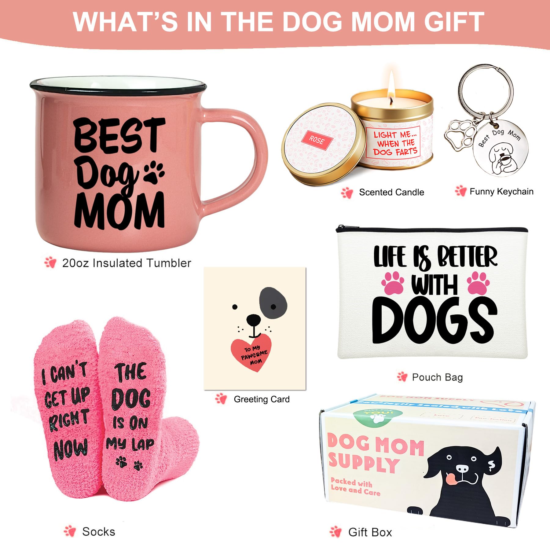 LUICONMO dog mom socks; funny and cozy for comfortable home wear.