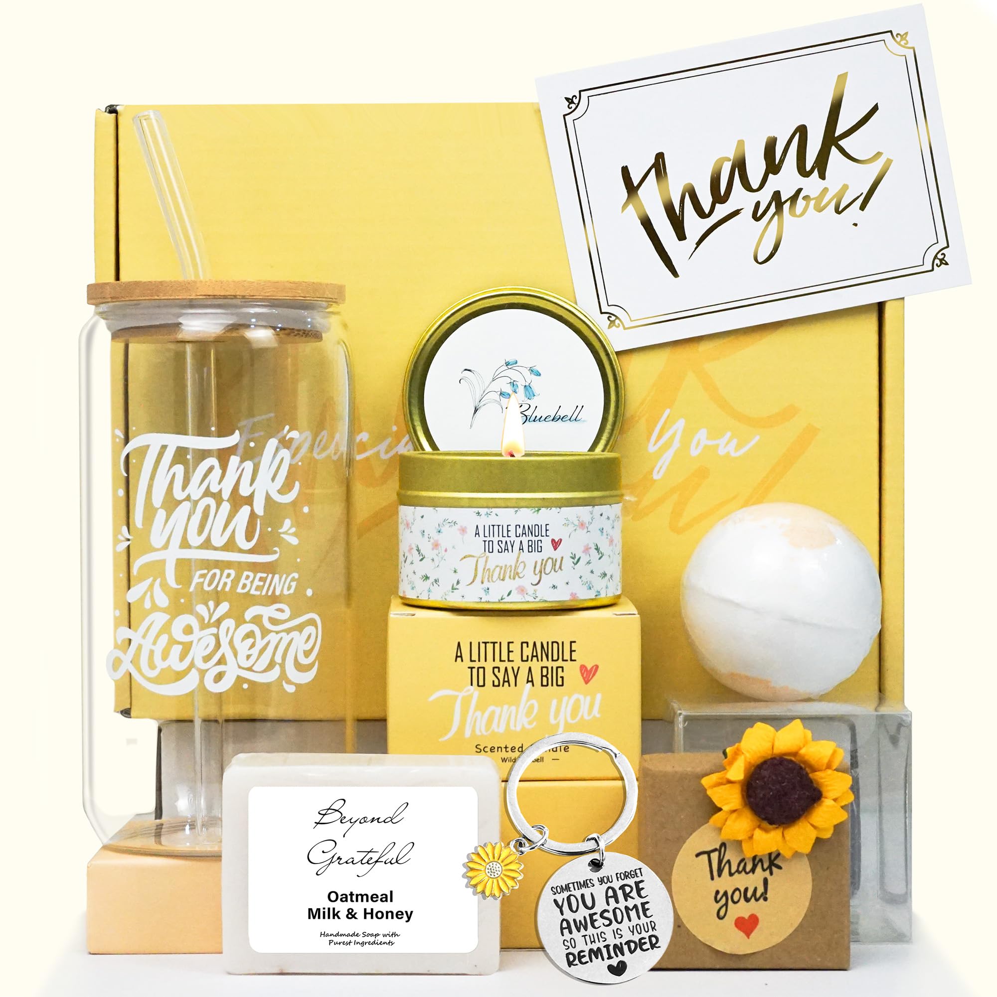LUICONMO Thank You Gift Box glass — a keepsake for expressing gratitude and daily use.