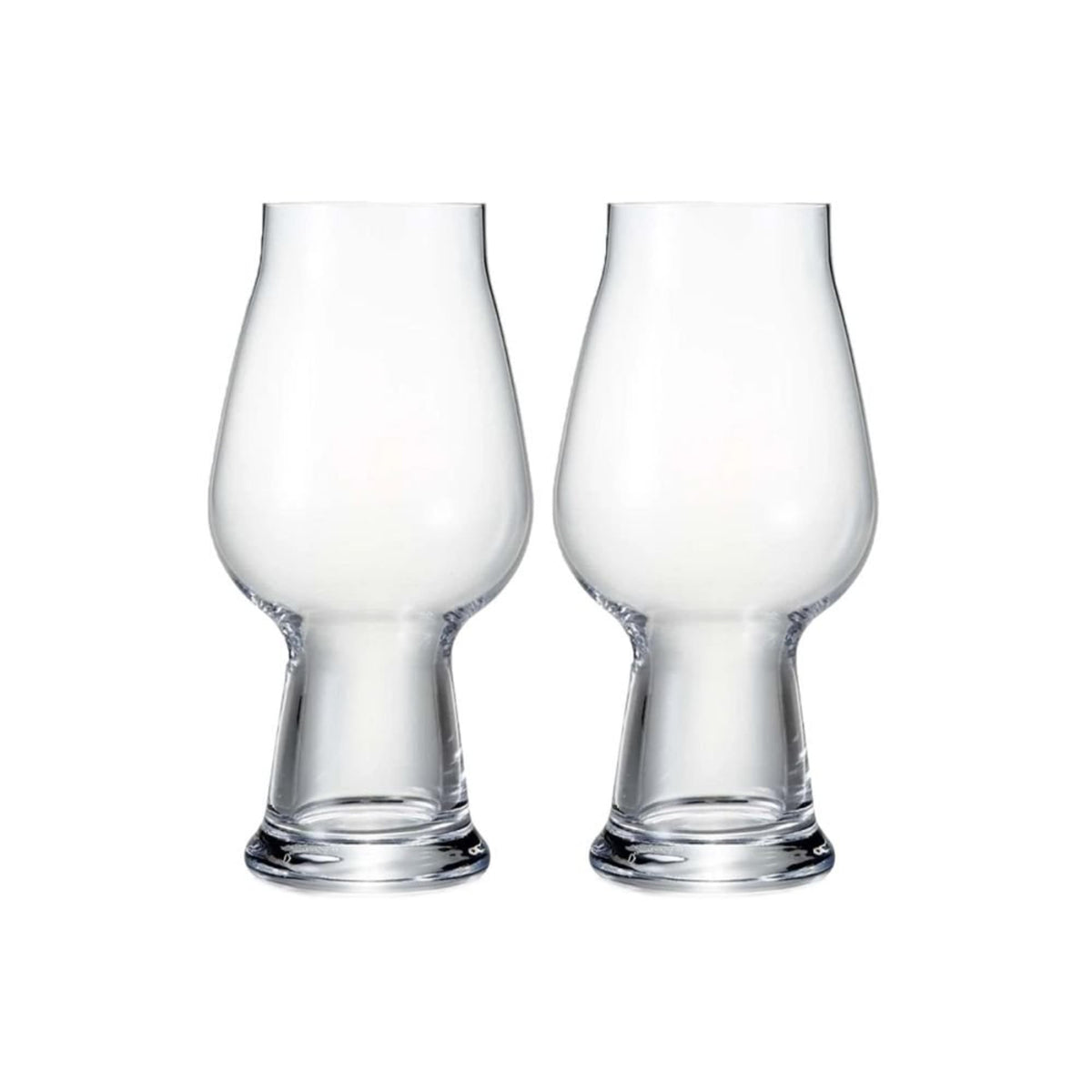 Luigi Bormioli Birrateque IPA glasses with laser-cut rim highlighting aroma release and craftsmanship.
