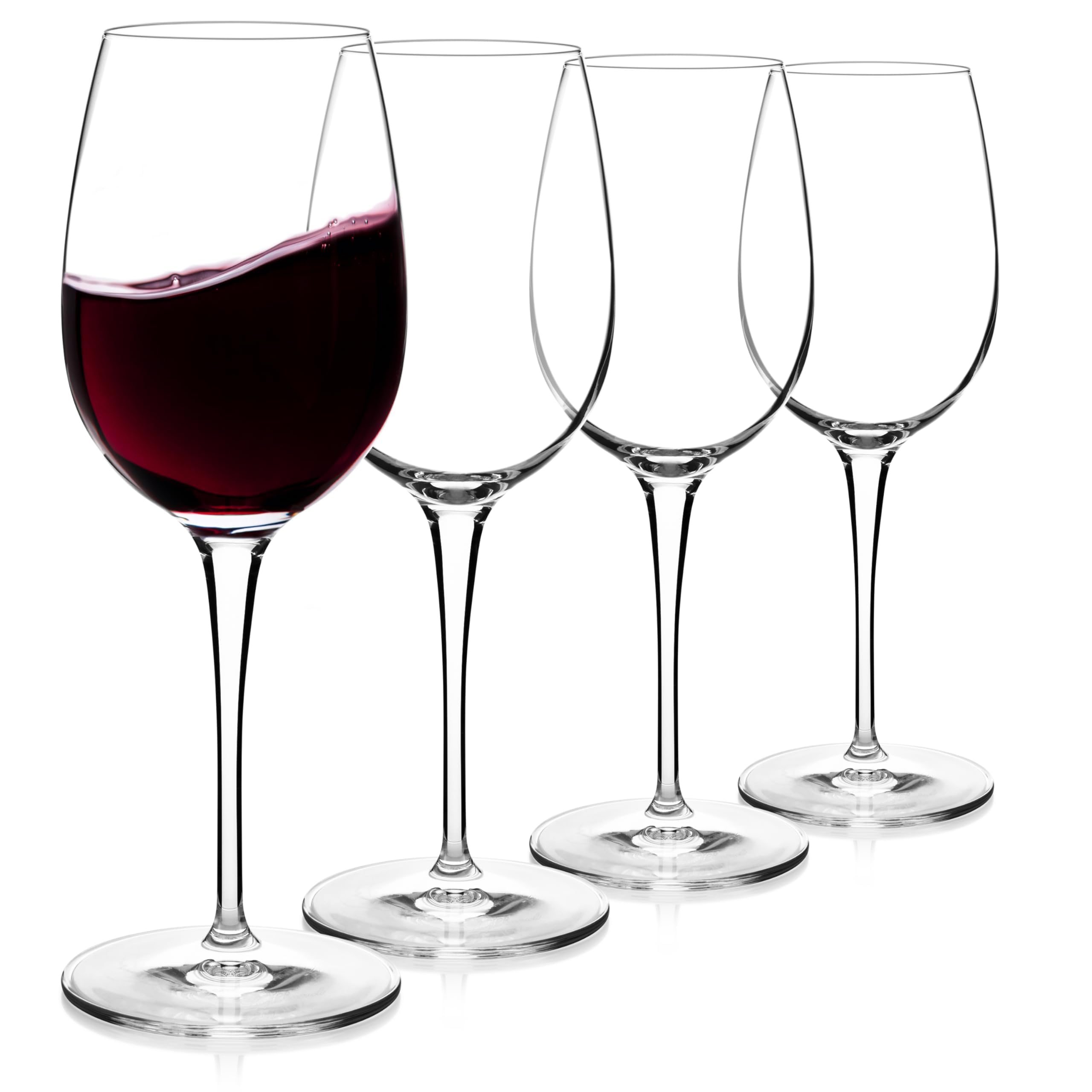 Luigi Bormioli Crescendo Bordeaux glass with elegant profile for formal dinners.