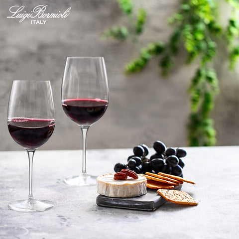 Luigi Bormioli Crescendo Bordeaux glass Made in Italy craftsmanship.