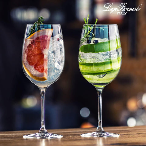 Luigi Bormioli Crescendo Bordeaux glass SON.hyx crystal for lasting brilliance.