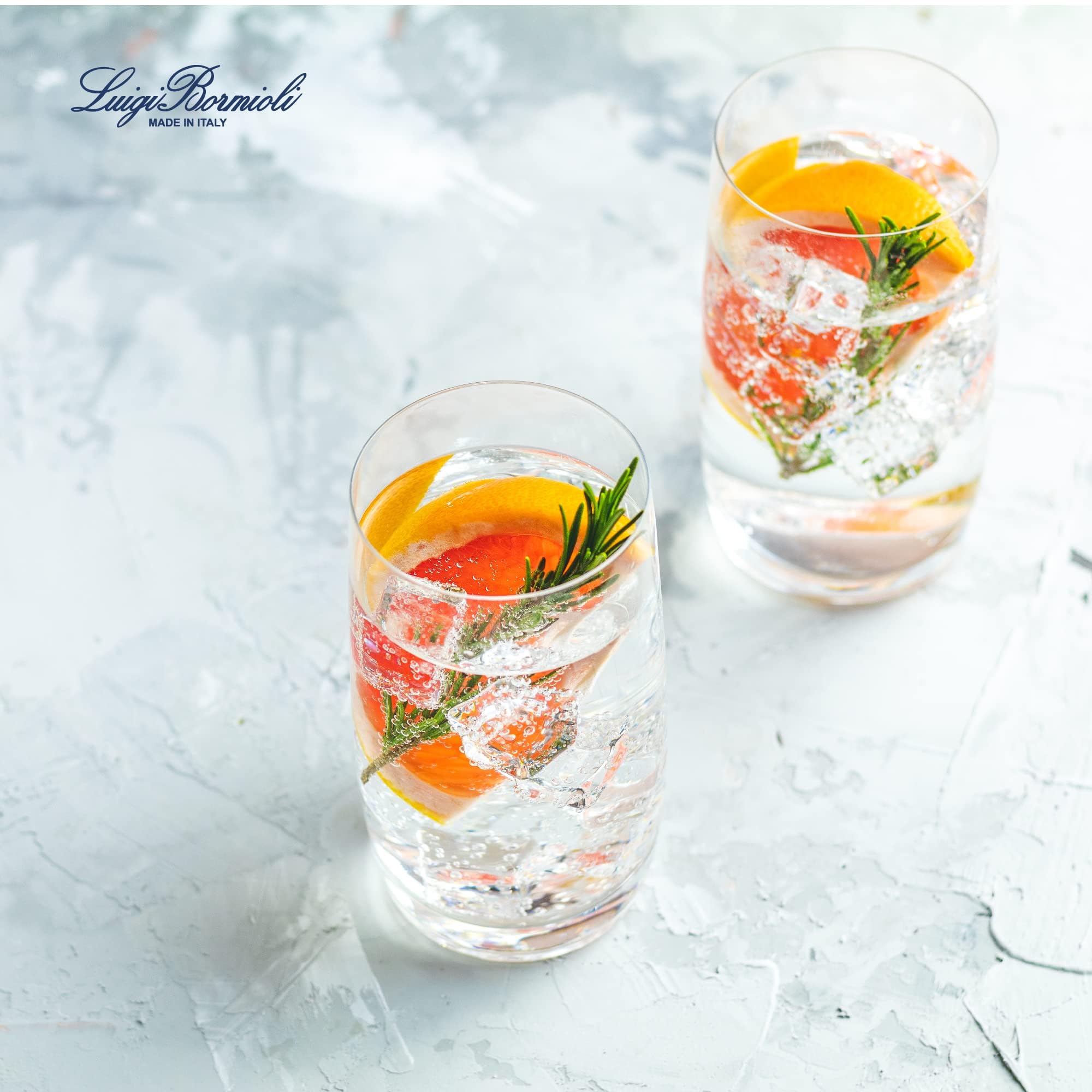 Luigi Bormioli Crescendo ideal for cocktails, water, and long drinks