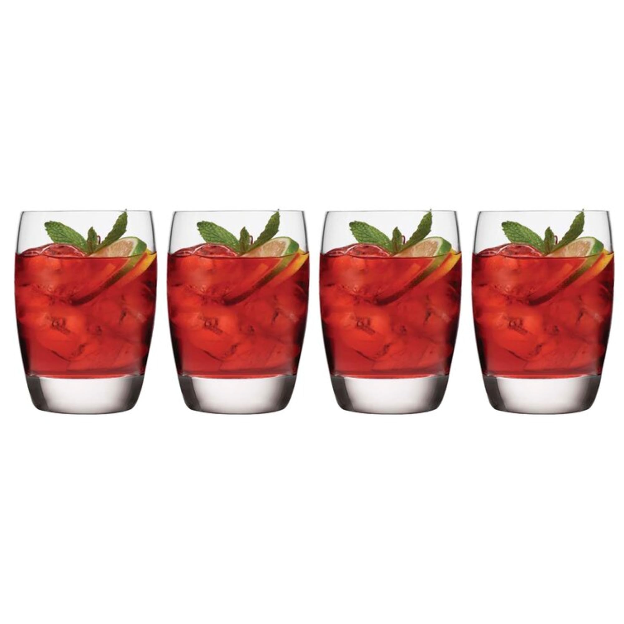 Michelangelo whisky glasses in a dishwasher-safe set for easy cleanup after gatherings.