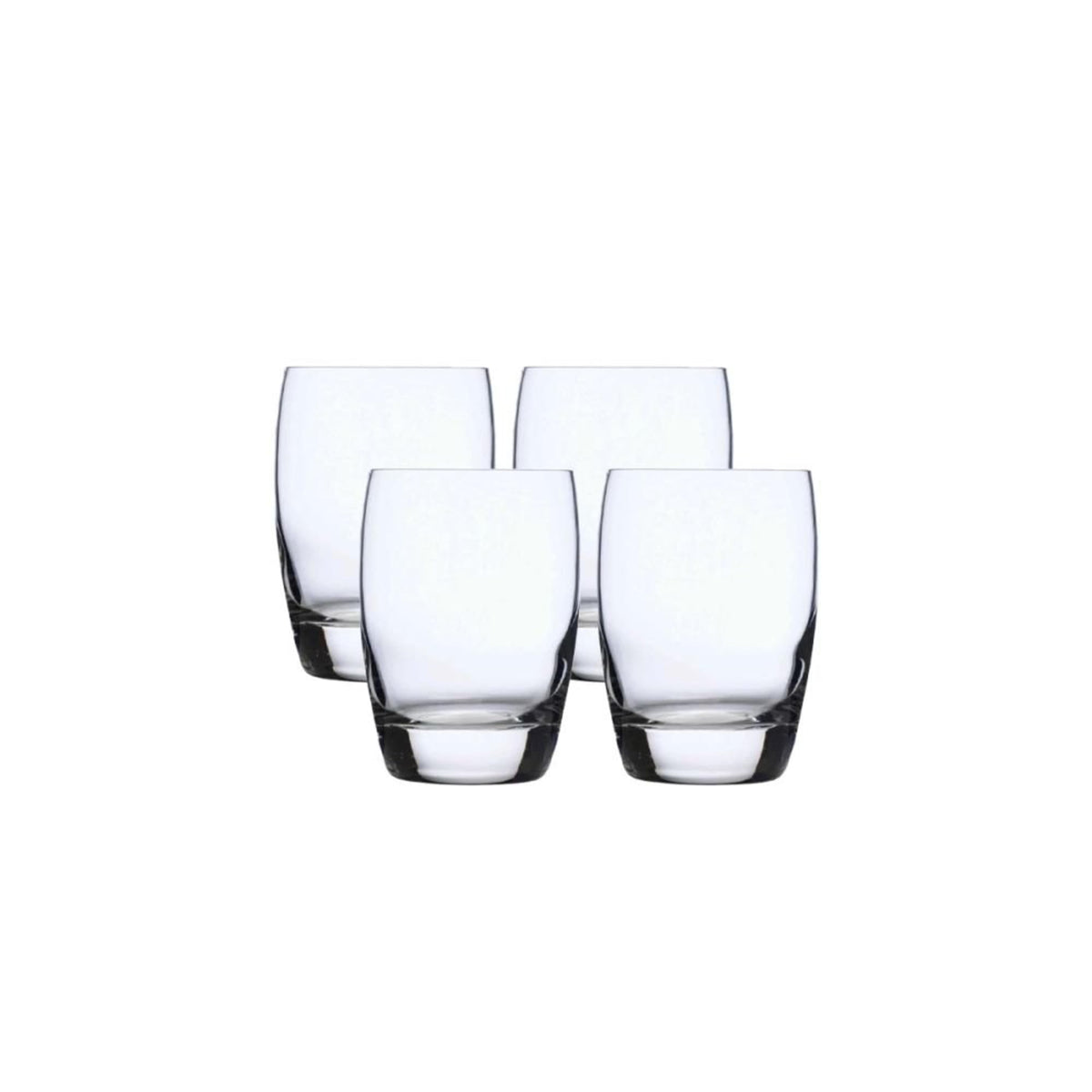 Luigi Bormioli Michelangelo 9 oz whisky glasses with laser-cut rims for refined sipping.