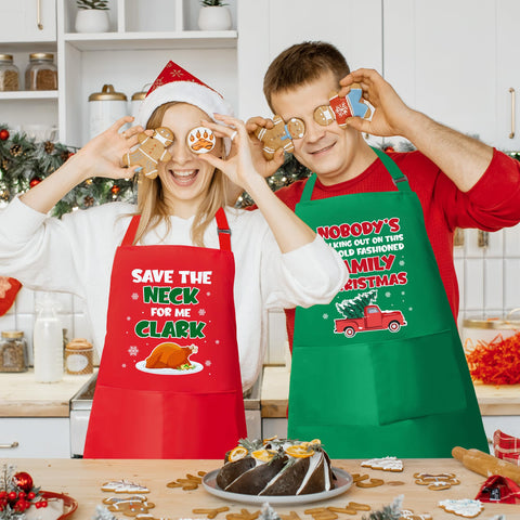 Luiqs Vens adjustable neck strap apron fits adults of all sizes for comfortable wear