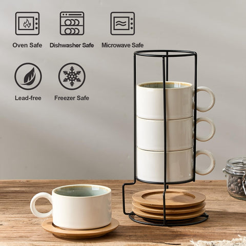 LUKA porcelain cups are lead and cadmium free for safe serving.