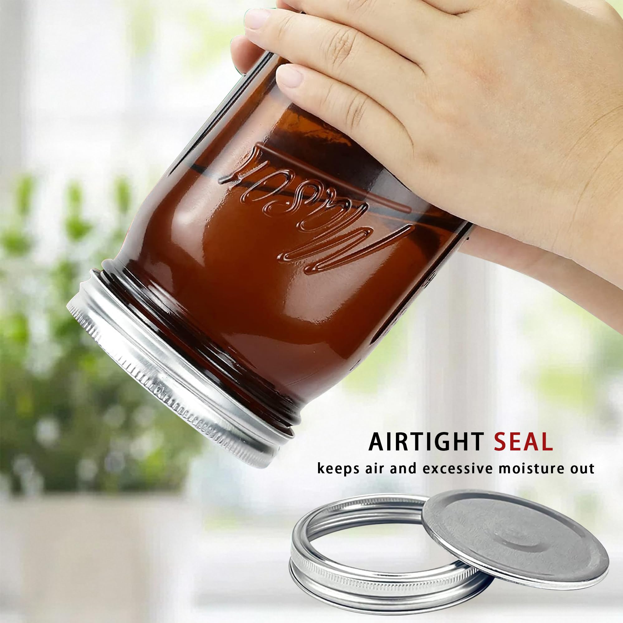 Lukfuu jar with metal airtight lid for freshness and leak-proof storage.