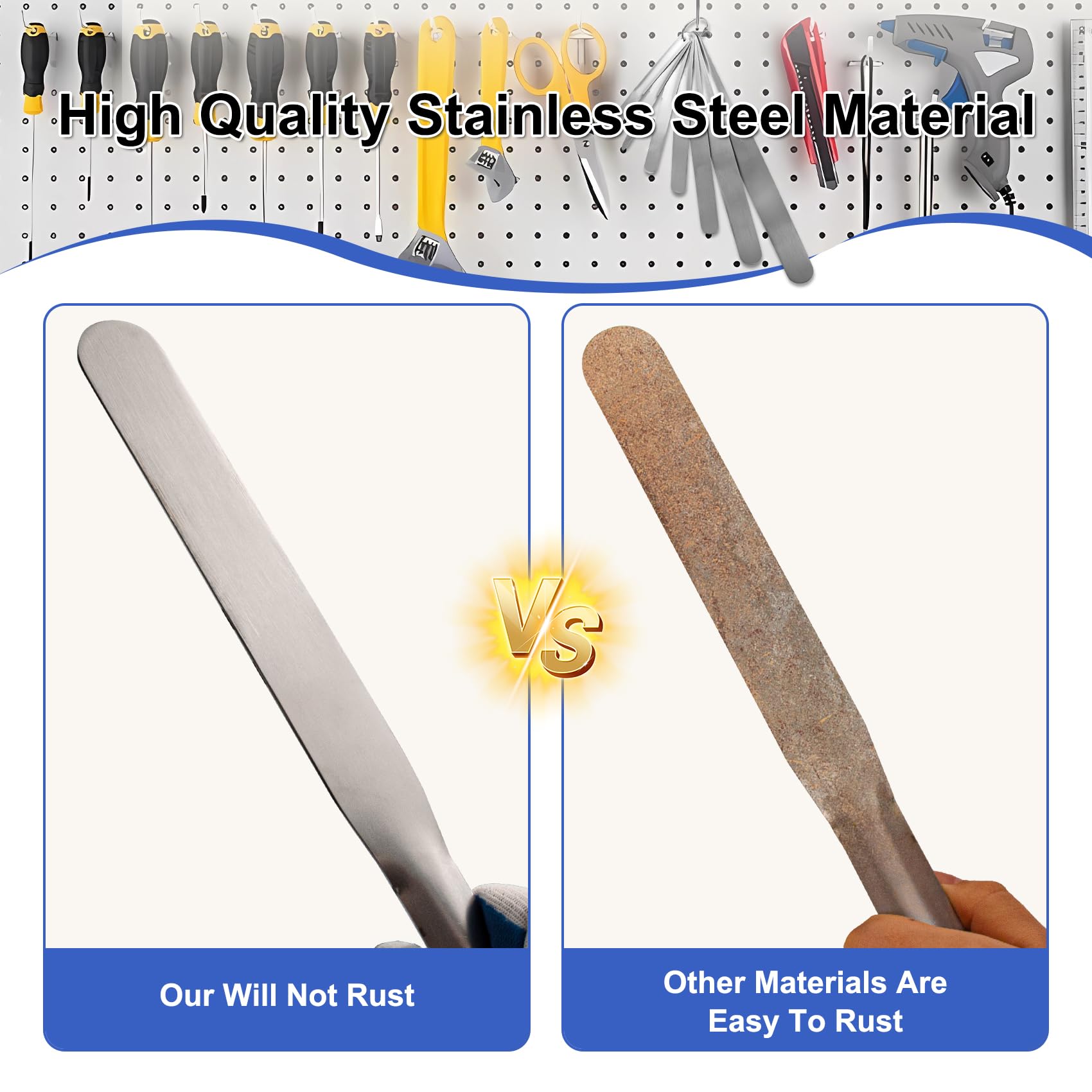 LukPhylia caulk tool with oval tip design for smooth seams.