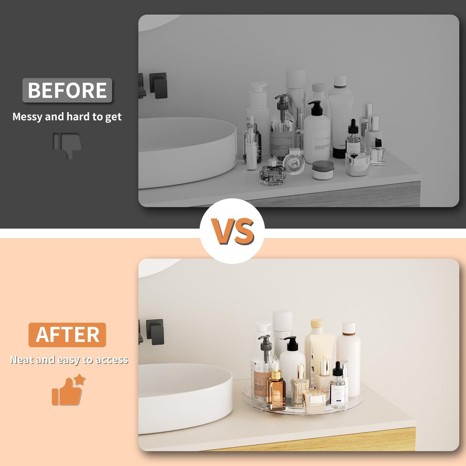 Lulltou anti-slip moisture-proof tray suits humid spaces