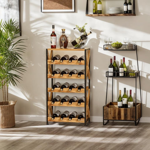 Lumamu rack suited for bar or restaurant display with elegant organization.