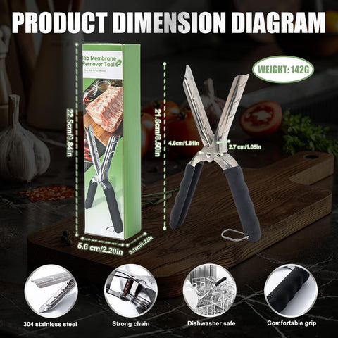 Lumitrail rib membrane removal tool outdoor-grill-ready design