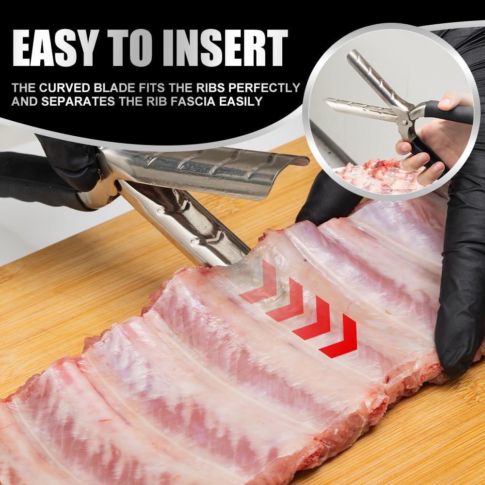 Lumitrail rib membrane removal tool helps prep pork ribs quickly