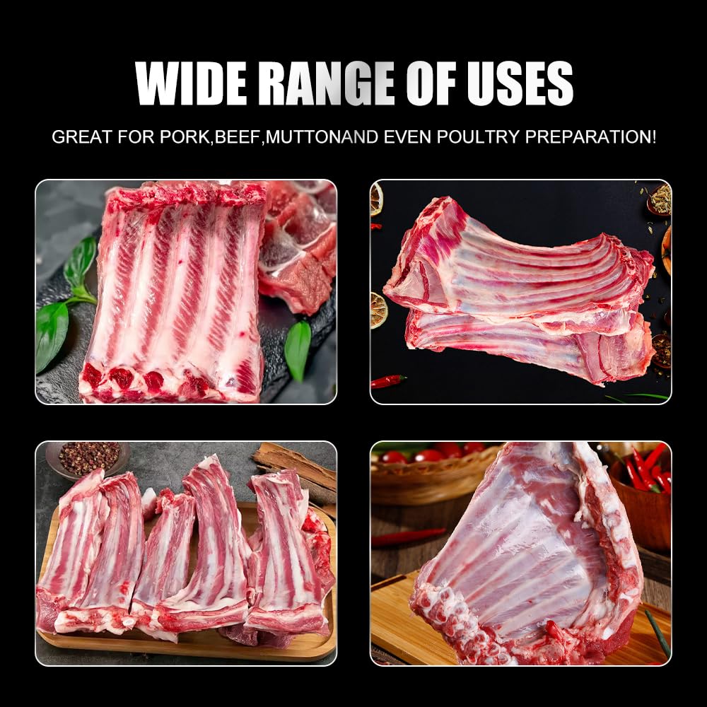 Lumitrail rib membrane removal tool works with poultry ribs