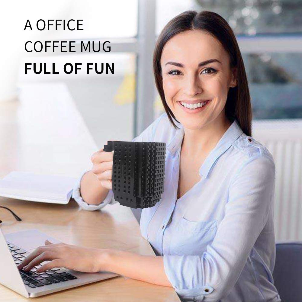 Lumsburry Build-on-Brick Coffee Mug makes a thoughtful gift for kids and block fans.