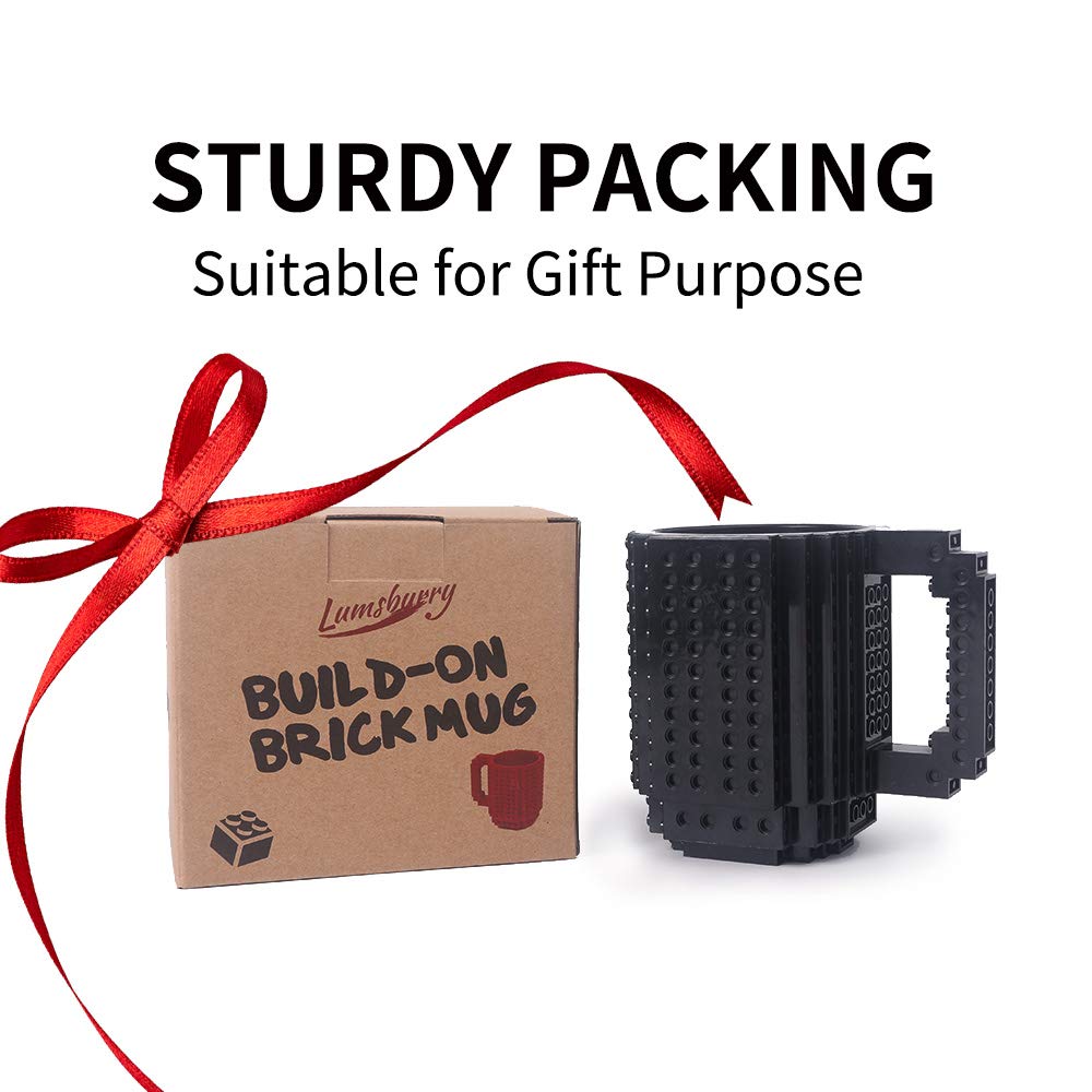 Lumsburry Build-on-Brick Coffee Mug is ideal for kids aged 3+.