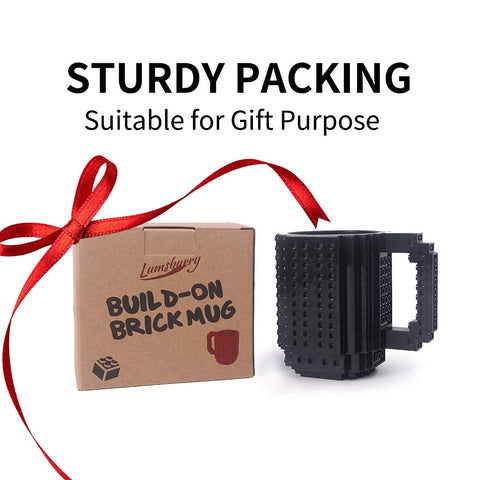Lumsburry Build-on-Brick Coffee Mug is ideal for kids aged 3+.