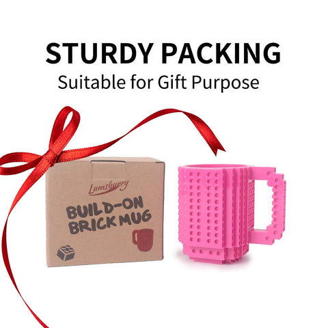 Lumsburry Build-on Brick Mug ideal gift for blocks fans
