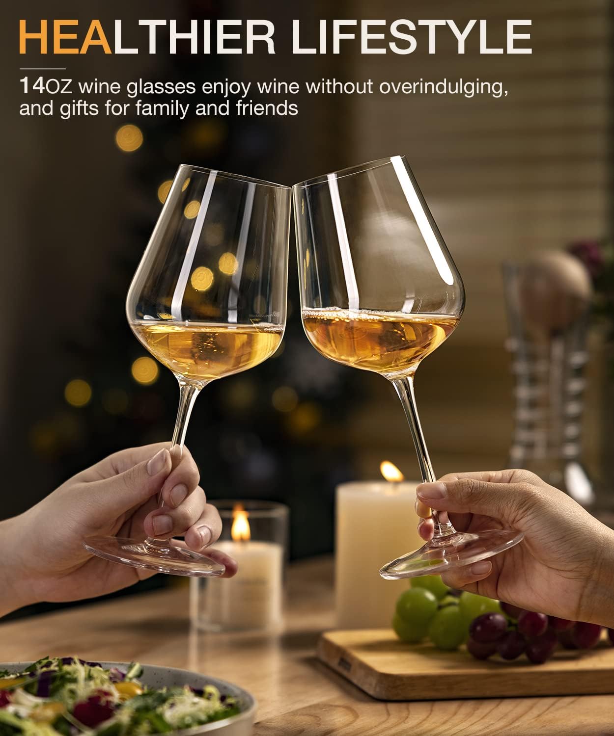 Luna Manta dishwasher-safe wine glasses keep shine with easy cleaning.