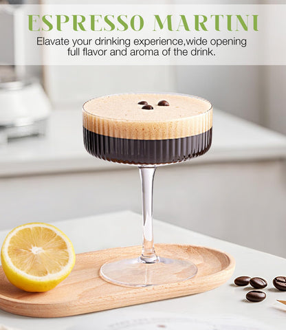 Luna & Mantha margarita and espresso martini use, designed for classic drinks.