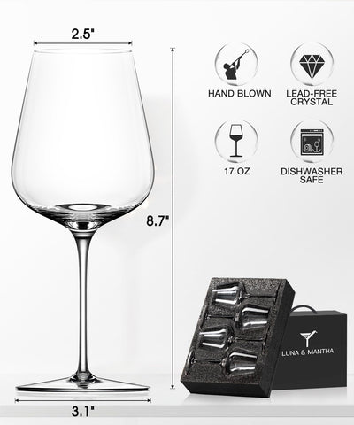 Luna Mantha dishwasher-safe crystal glasses stay shiny after daily use