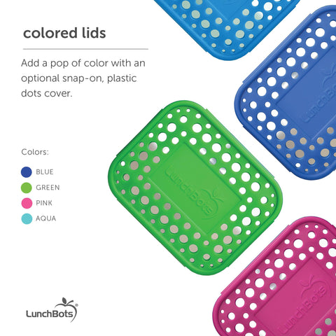 LunchBots Large Trio dimensions 6x8 inches for versatile packing.