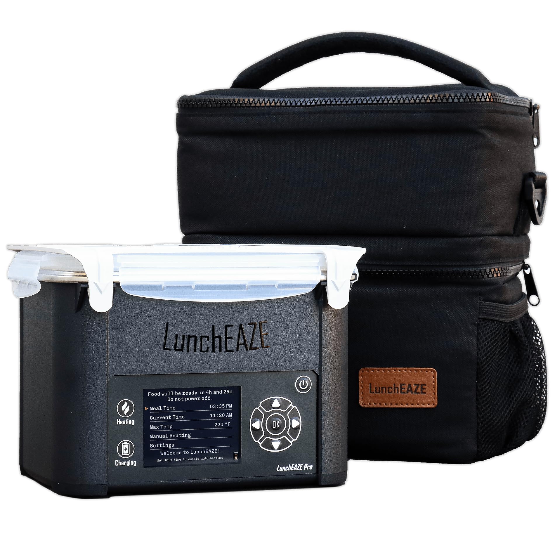 LunchEAZE Pro battery-heat view shows cordless warmth for meals on the go