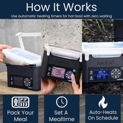 LunchEAZE Pro four-cup-capacity is perfect for hot lunches or sharing
