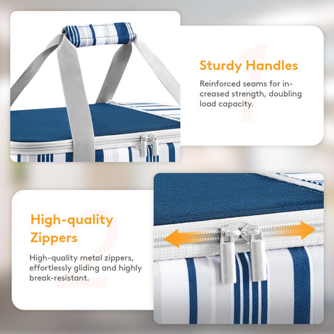 LUNCIA padded handles with Velcro for comfortable carrying.
