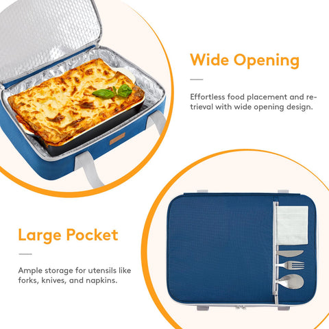 LUNCIA large-pocket image emphasizes accessory storage for utensils and napkins.