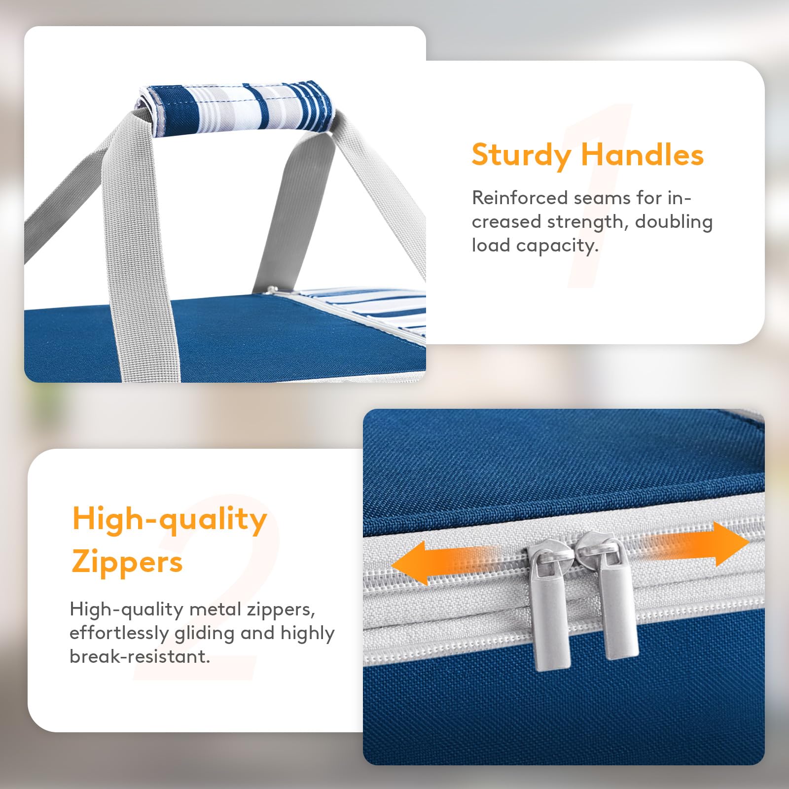 LUNCIA top pocket keeps utensils and napkins within reach.