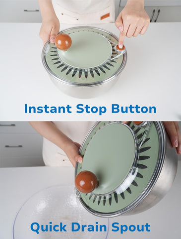 Lunememo non-slip base keeps the spinner steady during use.