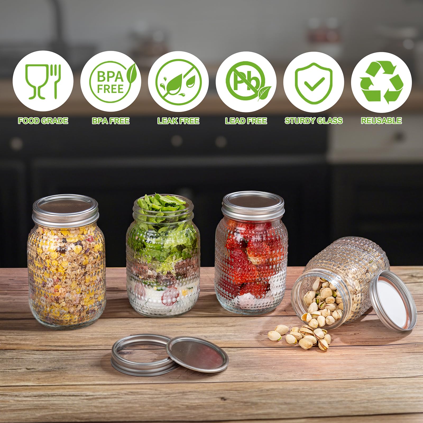 LUODA MirthMood versatile storage for berries, oats, and sauces.