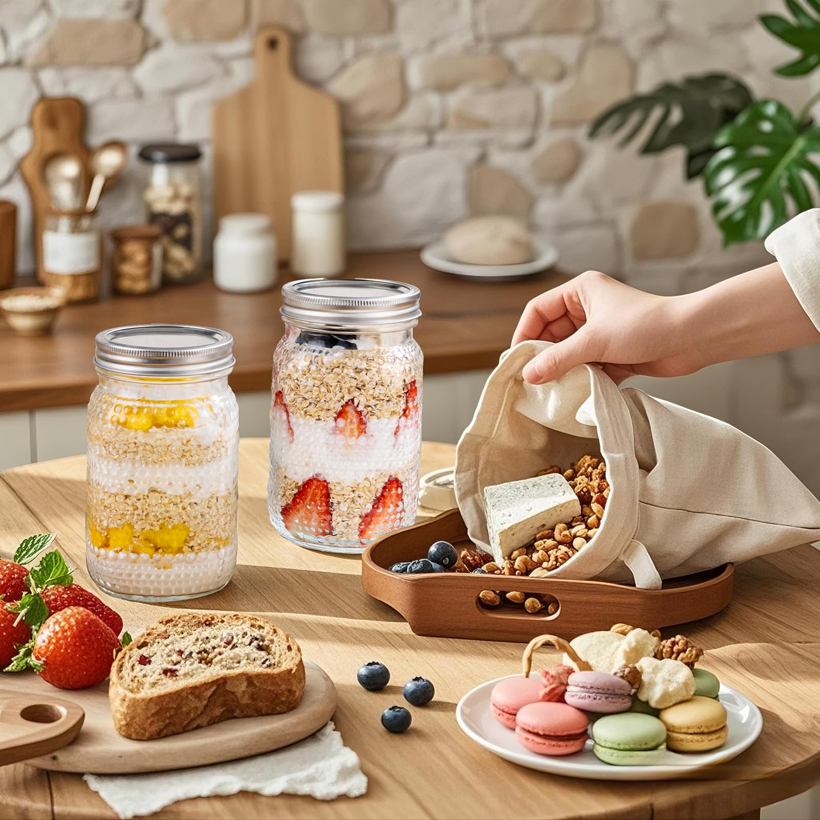 LUODA MirthMood meal prep jar supports organized kitchen routines.