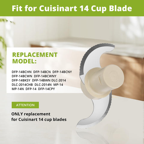 Luojiedejinbiao blade for 14-cup, clear compatibility guide.