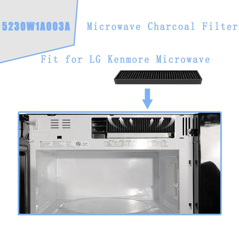 Luojiedejinbiao LG LMHM2237BD charcoal filter enhances vent odor control.