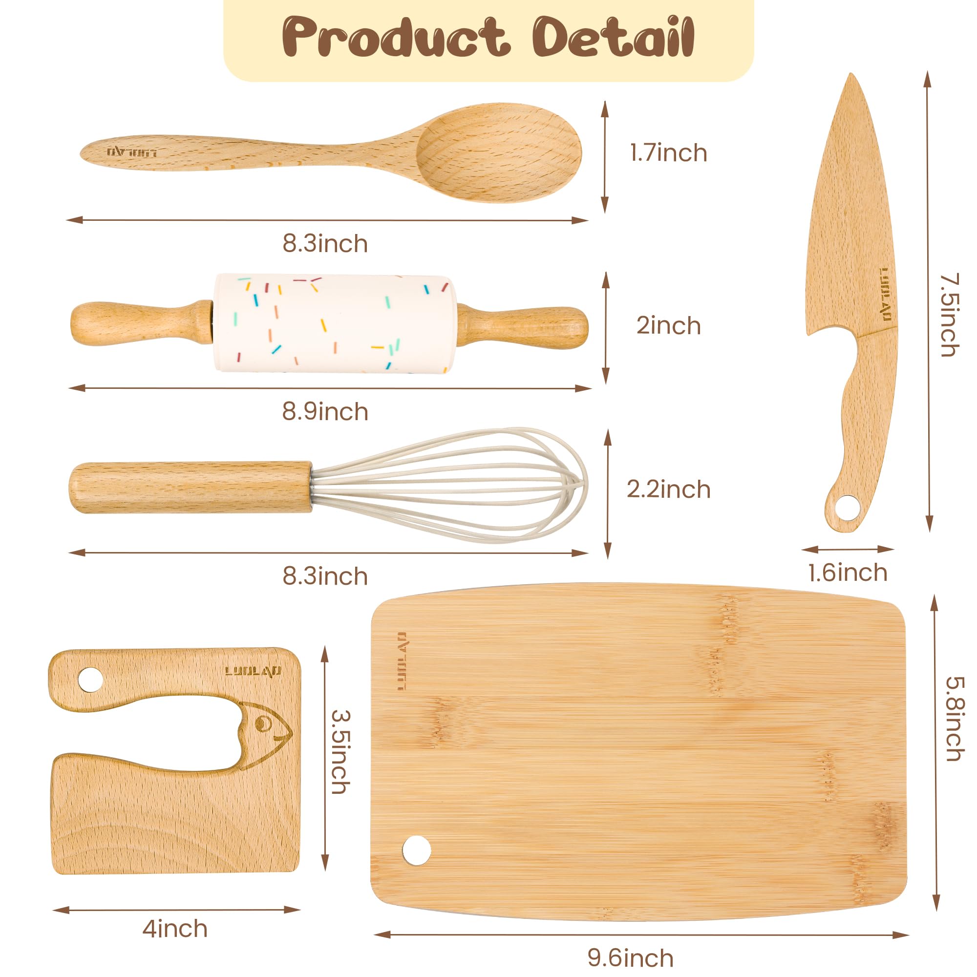 LUOLAO kids cutting board helps safe prep and learn precise slicing.