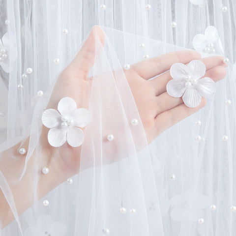 LuoluoHouse wedding arch decor tulle adds delicate texture