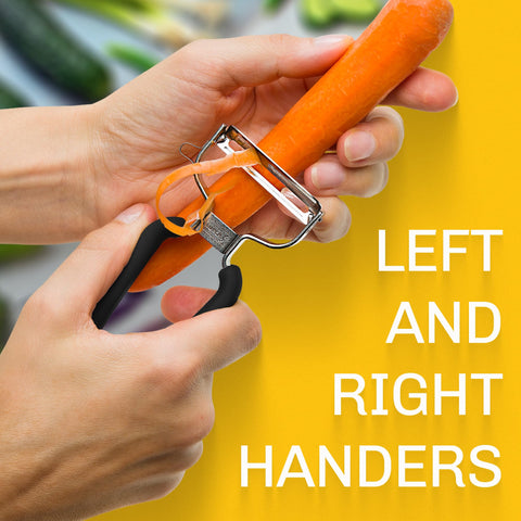 LURCH Germany Y-peeler compact black design for easy storage