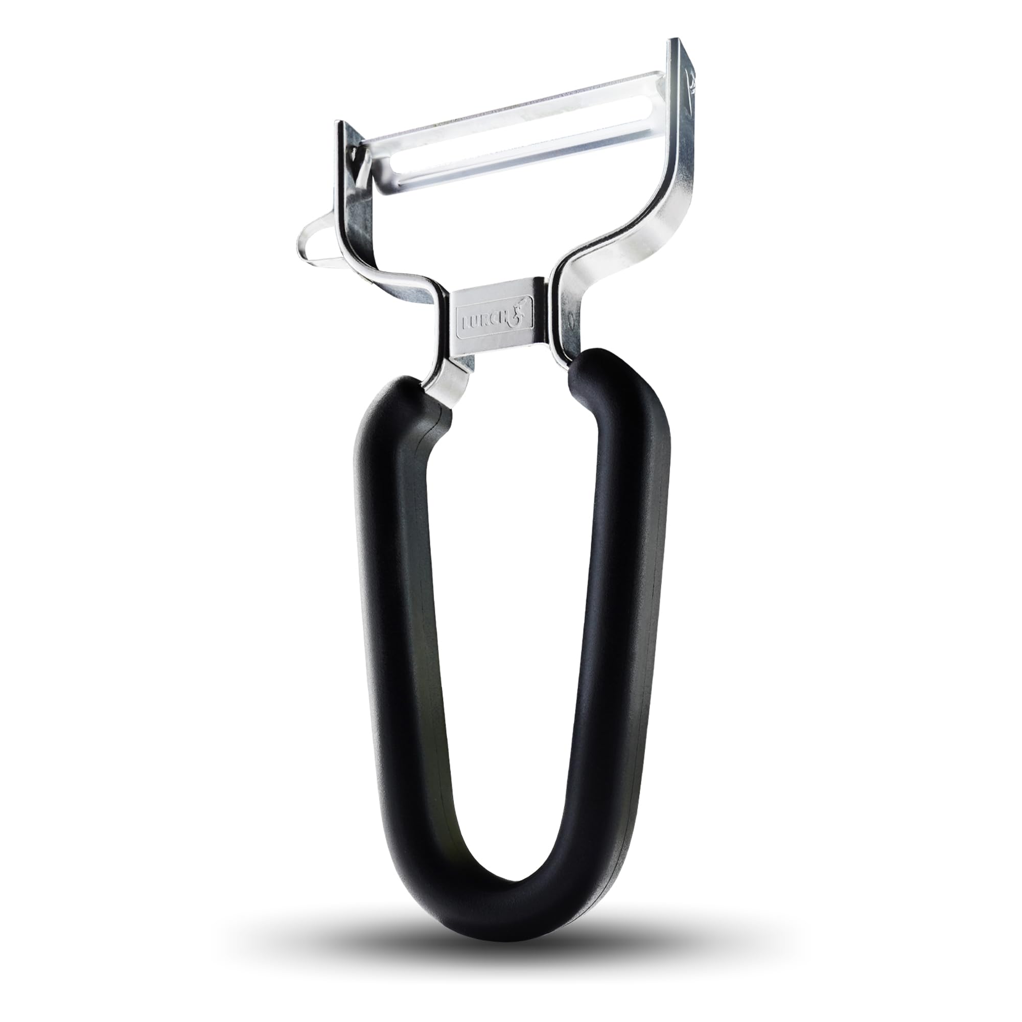 LURCH Germany Y-peeler blade close-up highlights ultra-sharp edge for precise peeling