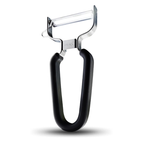 LURCH Germany Y-peeler blade close-up highlights ultra-sharp edge for precise peeling
