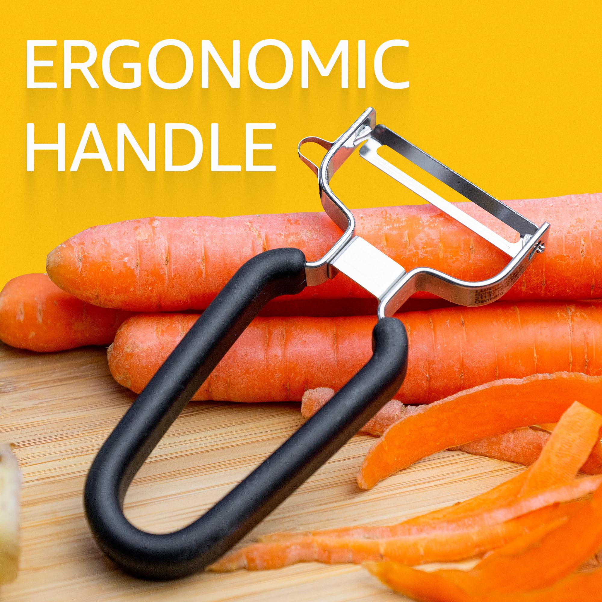 LURCH Germany Y-peeler stainless steel body designed for durable daily prep