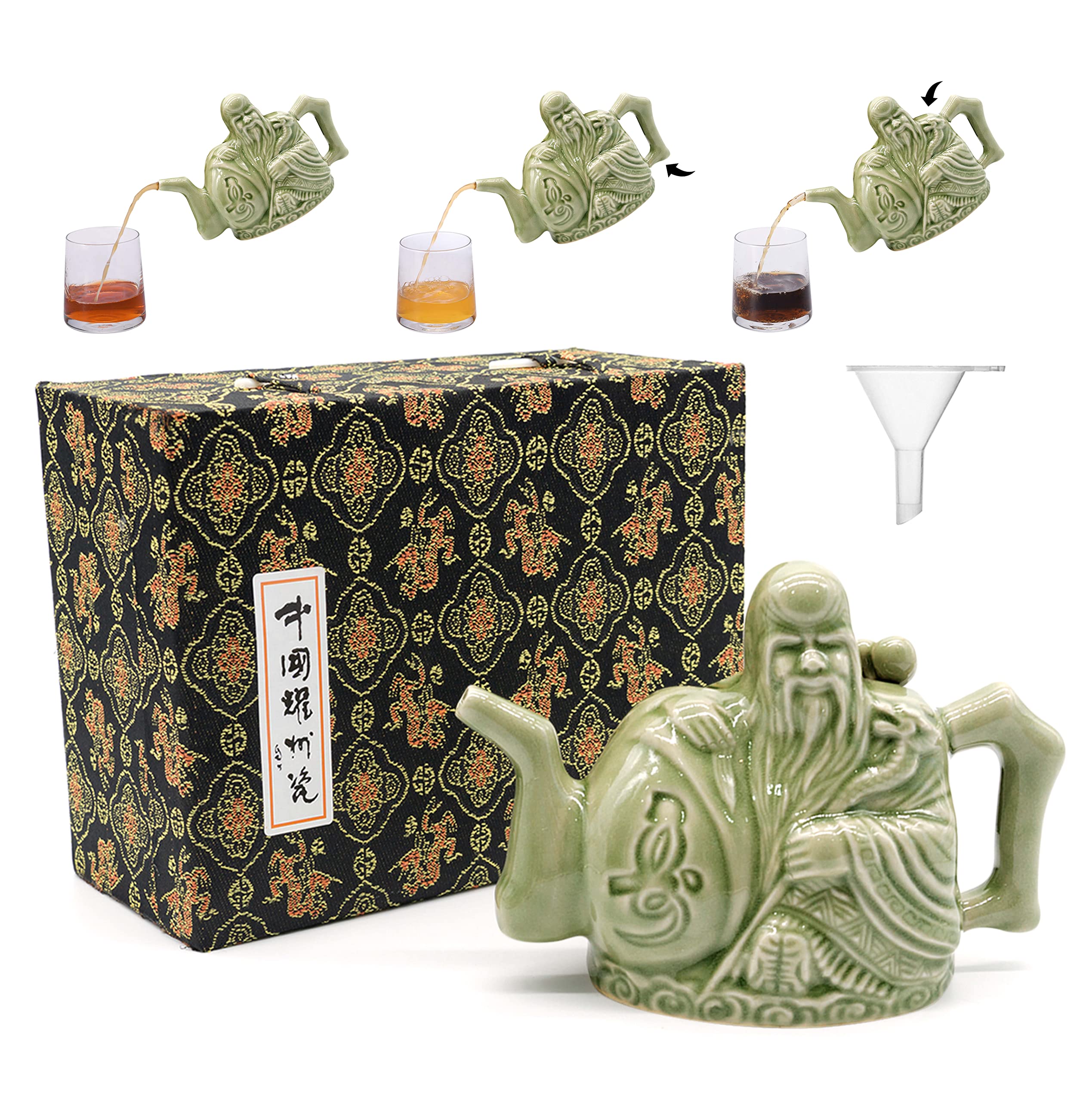 LURRIER Assassin's Teapot two-chambers design for dual beverages in one vessel